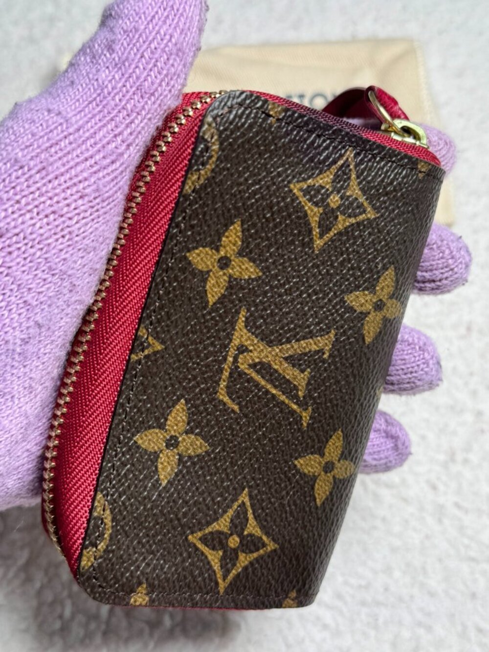 Louis Vuitton Monogram Zippy Multicartes Fuschia